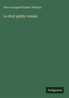 Cover Le droit public romain