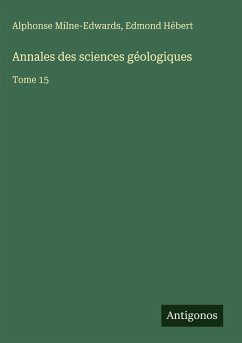 Cover Annales des sciences géologiques