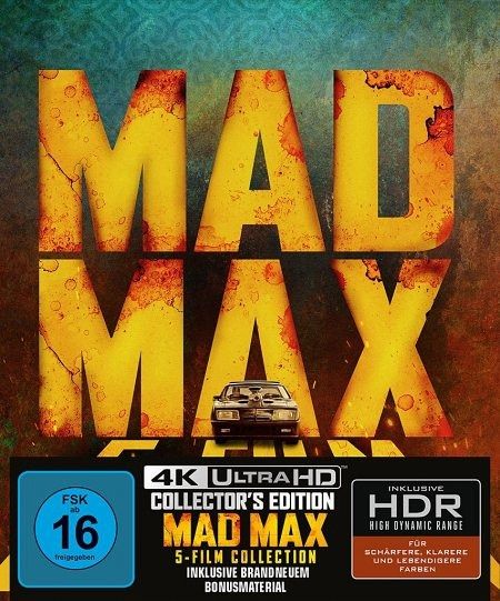 Mad Max 4K Ultra HD Blu-ray / 5-Film / Ultimate Collectors Edition Mad Max 4K Ultra HD Blu-ray / 5-Film / Ultimate Collectors Edition
