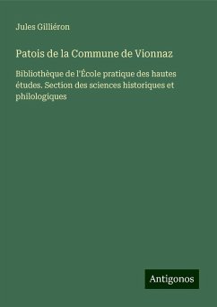 Patois de la Commune de Vionnaz - Gilliéron, Jules