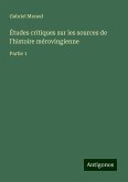 Études critiques sur les sources de l'histoire mérovingienne