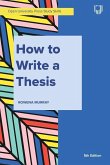 How to Write a Thesis How to Write a Thesis