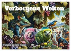 Verborgene Welten: Arkanum der mystischen Tierwesen (Wandkalender 2025 DIN A2 quer), CALVENDO Monatskalender