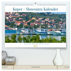 Koper - Slowenien Kalender (hochwertiger Premium Wandkalender 2025 DIN A2 quer), Kunstdruck in Hochglanz