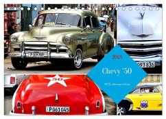 Chevy '50 - Mit 75 unterwegs in Kuba (Tischkalender 2025 DIN A5 quer), CALVENDO Monatskalender