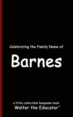 Cover Celebrating the Family Name of Barnes
