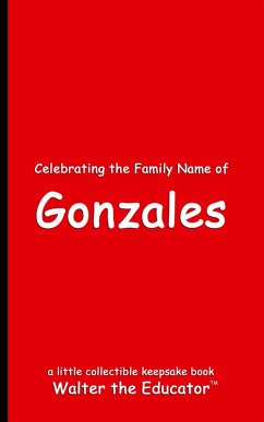 Cover Celebrating the Family Name of Gonzales