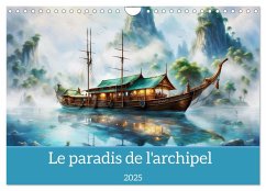 Le paradis de l'archipel (Calendrier mural 2025 DIN A4 vertical), CALVENDO calendrier mensuel