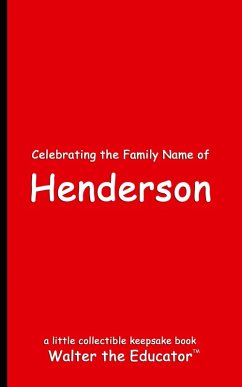 Cover Celebrating the Family Name of Henderson