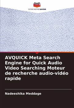 Cover AVQUICK Meta Search Engine for Quick Audio Video Searching Moteur de recherche audio-vidéo rapide