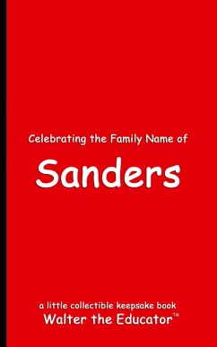 Cover Celebrating the Family Name of Sanders