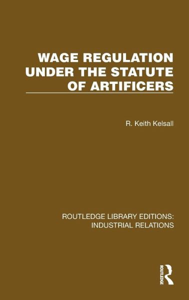 Wage Regulation under the Statute of Artificers