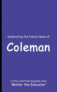 Cover Celebrating the Family Name of Coleman
