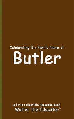 Cover Celebrating the Family Name of Butler
