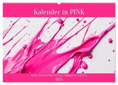 Kalender in PINK (Wandkalender 2025 DIN A2 quer), CALVENDO Monatskalender