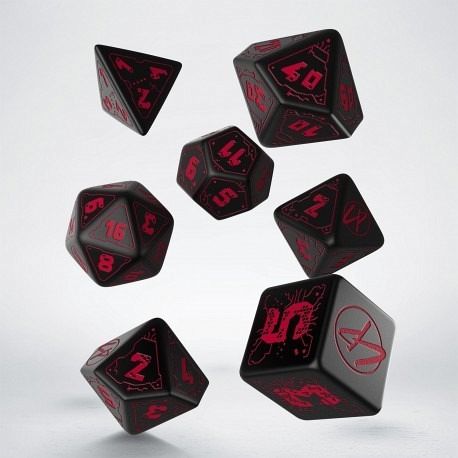 Cyberpunk Red RPG Dice Set (7) Cyberpunk Red RPG Dice Set (7)