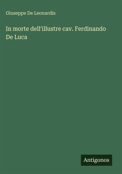 Cover In morte dell'illustre cav. Ferdinando De Luca