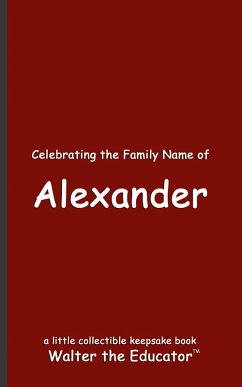 Cover Celebrating the Family Name of Alexander