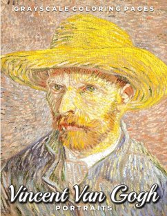 Cover Vincent Van Gogh Portraits Grayscale Coloring Pages