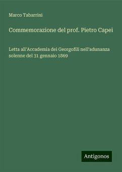 Commemorazione del prof. Pietro Capei - Tabarrini, Marco