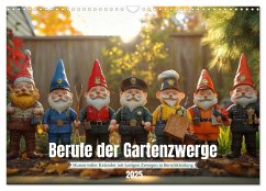 Berufe der Gartenzwerge (Wandkalender 2025 DIN A3 quer), CALVENDO Monatskalender