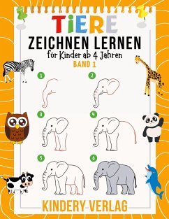 Cover Tiere Zeichnen Lernen für Kinder ab 4 Jahren