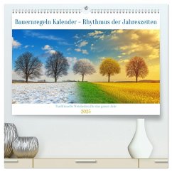 Bauernregeln Kalender - Rhythmus der Jahreszeiten (hochwertiger Premium Wandkalender 2025 DIN A2 quer), Kunstdruck in Hochglanz