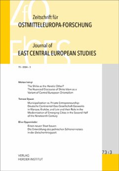 Cover Zeitschrift für Ostmitteleuropa-Forschung (ZfO) 73/3 / Journal of East Central European Studies (JECES) 73/3