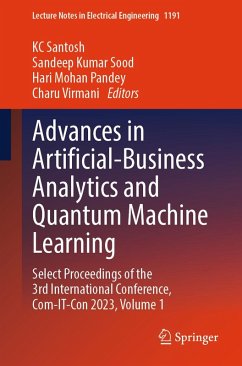 Cover Advances in Artificial-Business Analytics and Quantum Machine Learning (eBook, PDF)