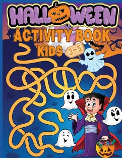 Halloween Activity Book for Kids Ages 3-5 - Designs, Estelle