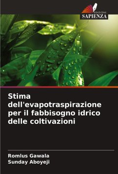 Cover Stima dell'evapotraspirazione per il fabbisogno idrico delle coltivazioni