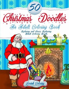 Cover 50 Christmas Doodles Coloring Book