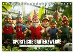 Sportliche Gartenzwerge (Tischkalender 2025 DIN A5 quer), CALVENDO Monatskalender - Calvendo;Fotografie, MB