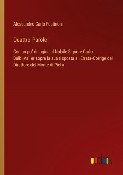 Quattro Parole - Fustinoni, Alessandro Carlo