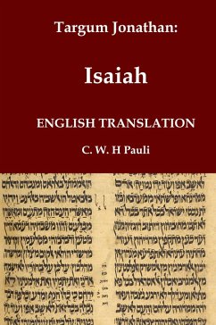 Cover Targum Jonathan of the Prophet Isaiah in English Translation