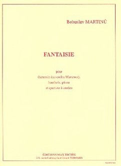 Fantaisie pour theremin (ondes Martenot) hautbois, piano et quatuor ŕ cordes partition de poche