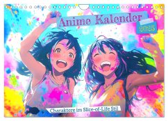 Anime Kalender ¿ Charaktere im Slice-of-Life Stil (Wandkalender 2025 DIN A4 quer), CALVENDO Monatskalender - Calvendo;Fotografie, MB