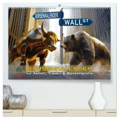 Börsenkalender ¿ der Kalender für Aktien, Trader und Börsenprofis. (hochwertiger Premium Wandkalender 2025 DIN A2 quer), Kunstdruck in Hochglanz