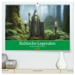 Keltische Legenden - Die kleinen Wesen der Natur (hochwertiger Premium Wandkalender 2025 DIN A2 quer), Kunstdruck in Hochglanz