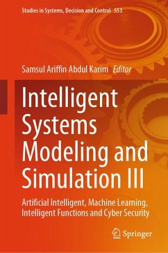 Cover Intelligent Systems Modeling and Simulation III (eBook, PDF)