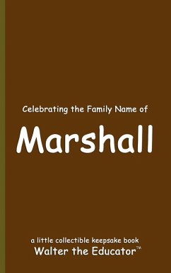 Cover Celebrating the Family Name of Marshall