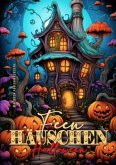 Feen Häuschen Halloween Malbuch für Erwachsene