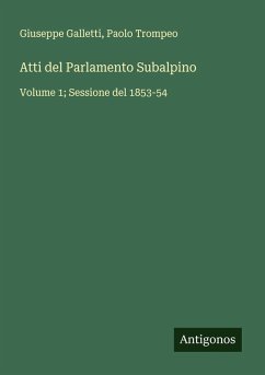 Cover Atti del Parlamento Subalpino