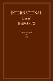 Cover International Law Reports: Volume 207