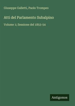 Cover Atti del Parlamento Subalpino