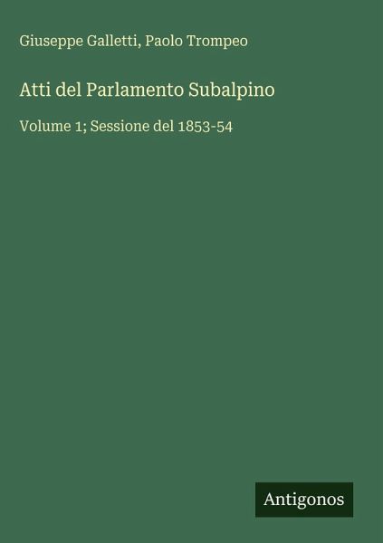 Atti del Parlamento Subalpino