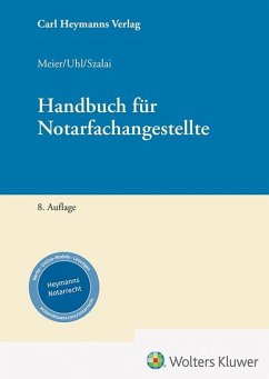 Cover Handbuch für Notarfachangestellte