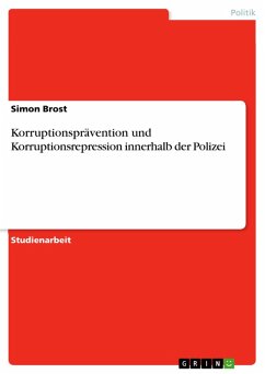 Cover Korruptionsprävention und Korruptionsrepression innerhalb der Polizei (eBook, PDF)