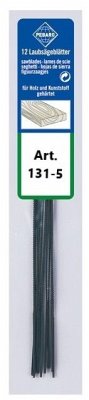 Cover PEBARO 131-5 - Laubsägeblätter gehärtet, für Holz und Kunststoff, Stärke 5, mittelgrob, 12 Stück