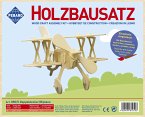 PEBARO 850/5 - Holzbausatz Doppeldecker, 18 Teile, Holzkonstruktion zum Zusammenstecken PEBARO 850/5 - Holzbausatz Doppeldecker, 18 Teile, Holzkonstruktion zum Zusammenstecken